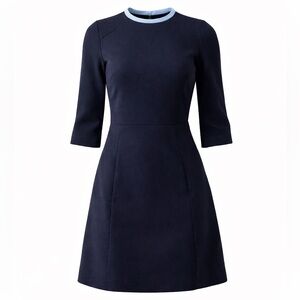 Victoria Beckham | Navy Blue A-Line Sheath Dress | Size 8